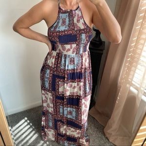 Paisley maxi dress
